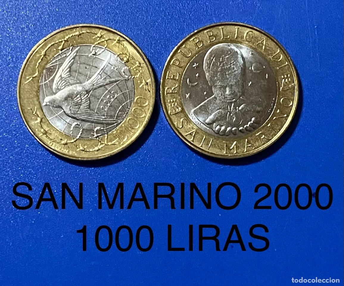 Monedas antiguas de Europa: SAN MARINO 1000 LIRAS 2000