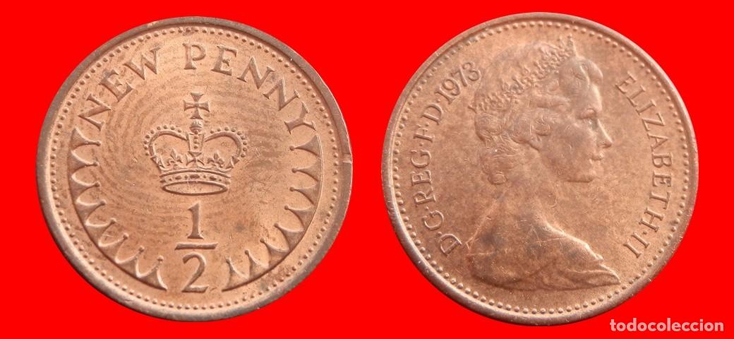 Monedas antiguas de Europa: 1/2 PENIQUE PENNY 1973 INGLATERRA REINO UNIDO-152585
