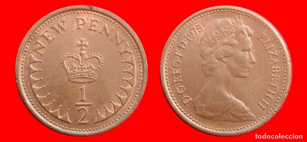 Monedas antiguas de Europa: 1/2 PENIQUE PENNY 1975 INGLATERRA REINO UNIDO-152587