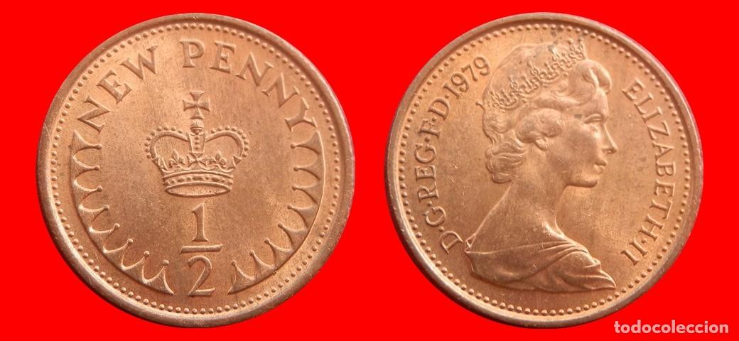 Monedas antiguas de Europa: 1/2 PENIQUE PENNY 1979 INGLATERRA REINO UNIDO-152591