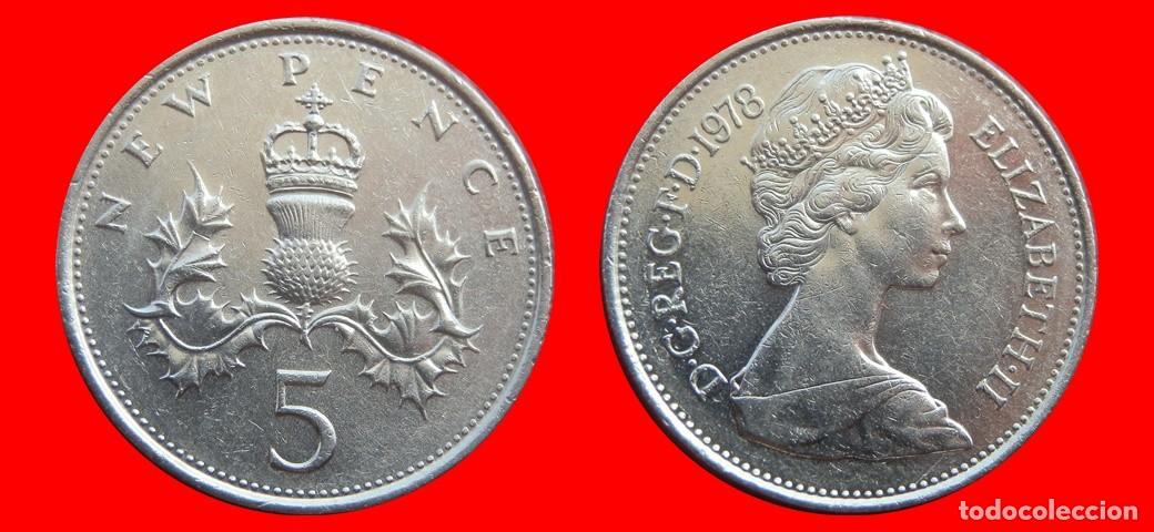 Monedas antiguas de Europa: 5 PENIQUES PENCE 1978 INGLATERRA REINO UNIDO-152604
