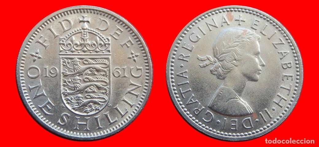 Monedas antiguas de Europa: 1 CHELIN SHILLING 1961 ENGLISH INGLATERRA REINO UNIDO-152622