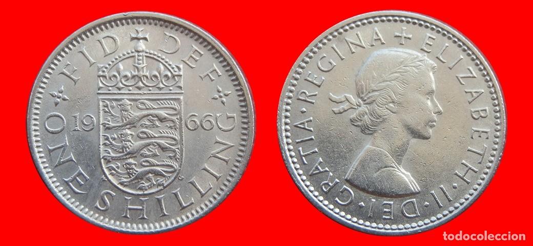 Monedas antiguas de Europa: 1 CHELIN SHILLING 1966 ENGLISH INGLATERRA REINO UNIDO-152623