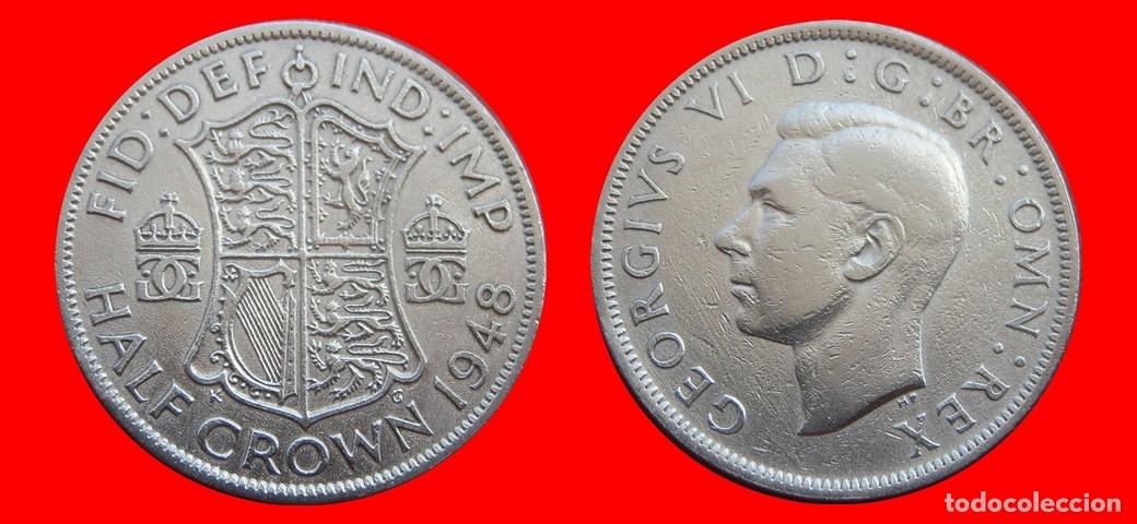 Monedas antiguas de Europa: 1/2 CORONA 1948 INGLATERRA REINO UNIDO-152631