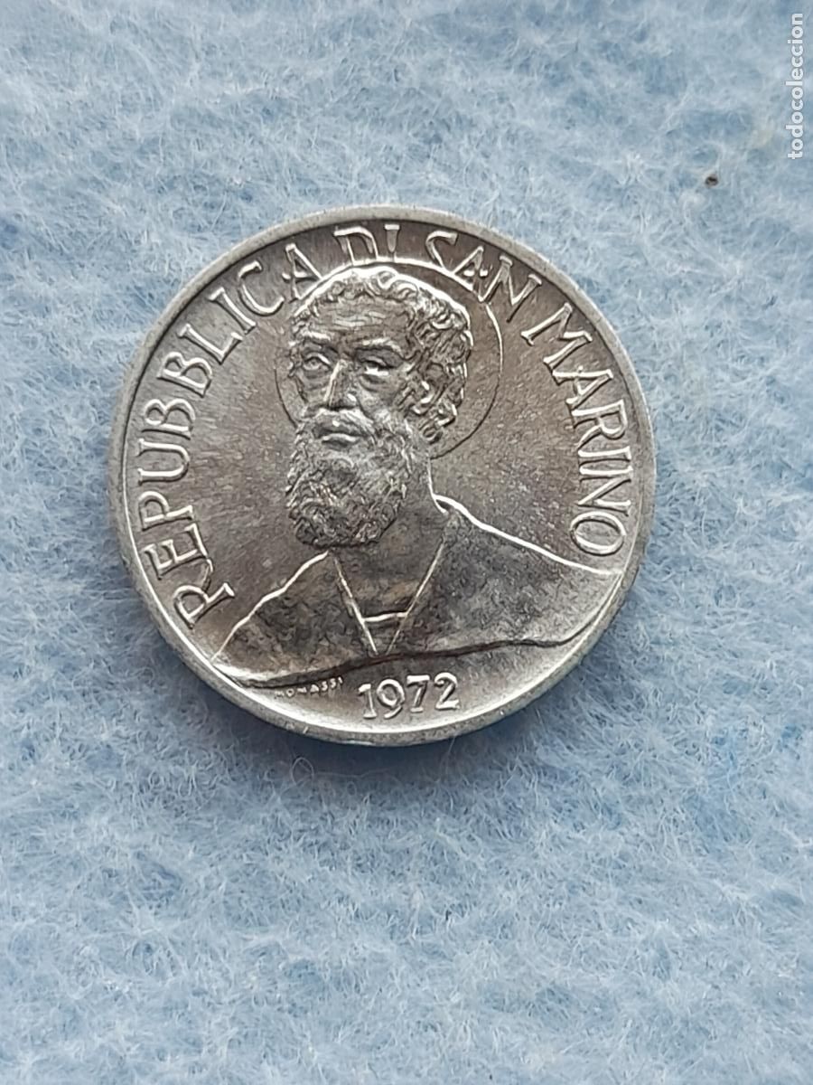 Monedas antiguas de Europa: San Marino. 1 Lira. A&ntilde;o 1972.