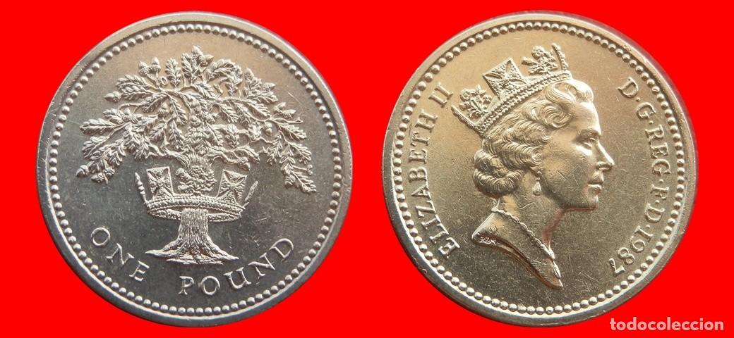Monedas antiguas de Europa: 1 LIBRA POUND 1987 INGLATERRA REINO UNIDO-152651