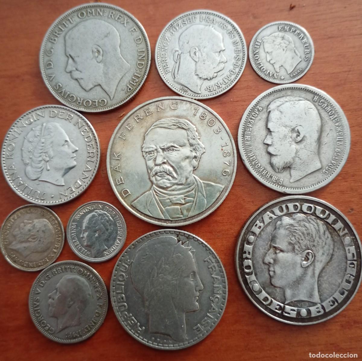 Monedas antiguas de Europa: EUROPA. Bonito lote de monedas de plata