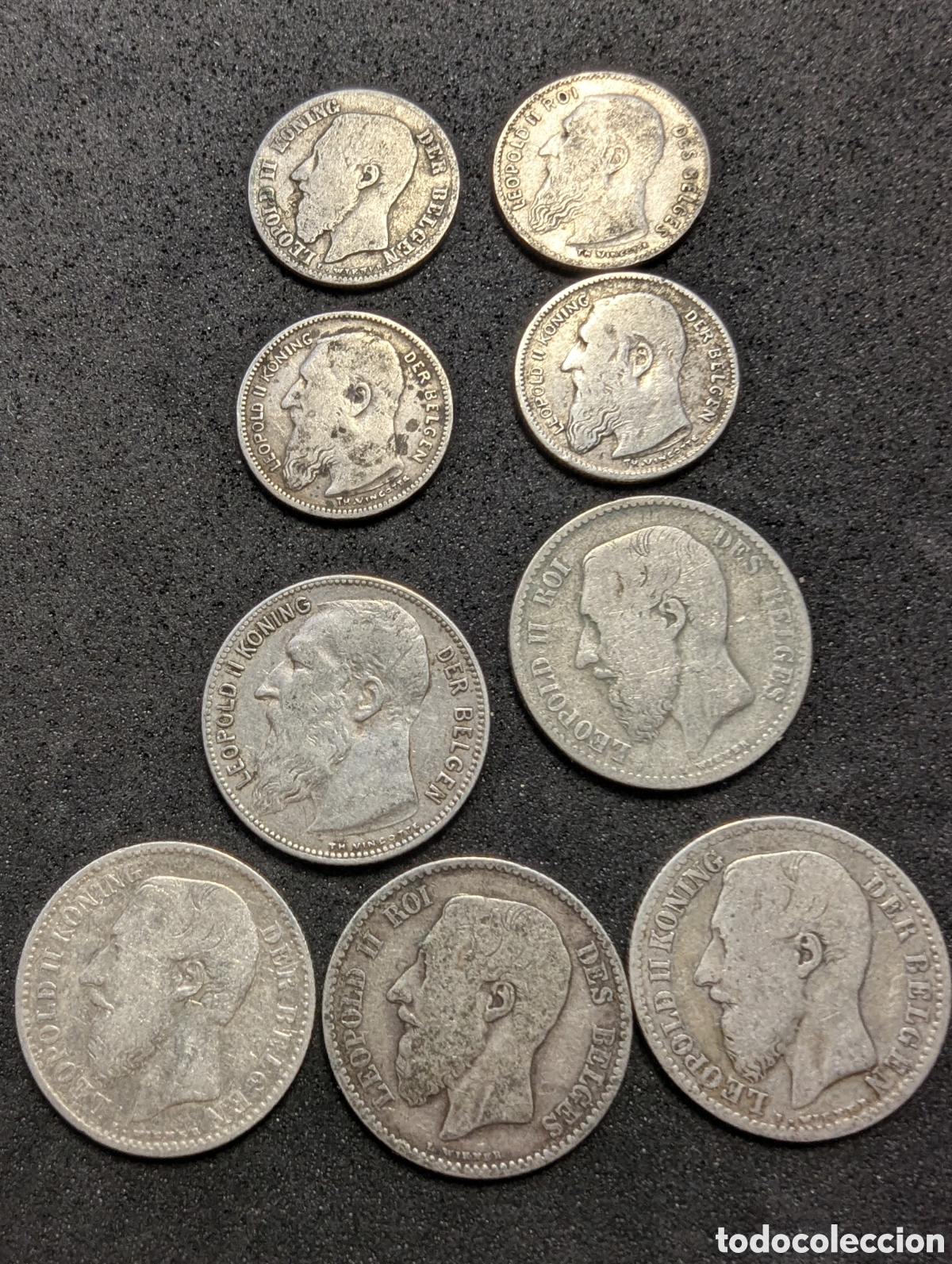 Monedas antiguas de Europa: Monedas diferentes B&eacute;lgica de plata