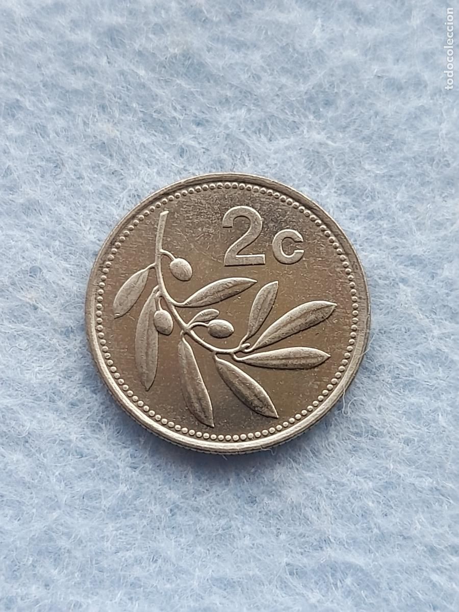 Monedas antiguas de Europa: Malta. 2 C&eacute;ntimos. A&ntilde;o 1995. - Foto 2