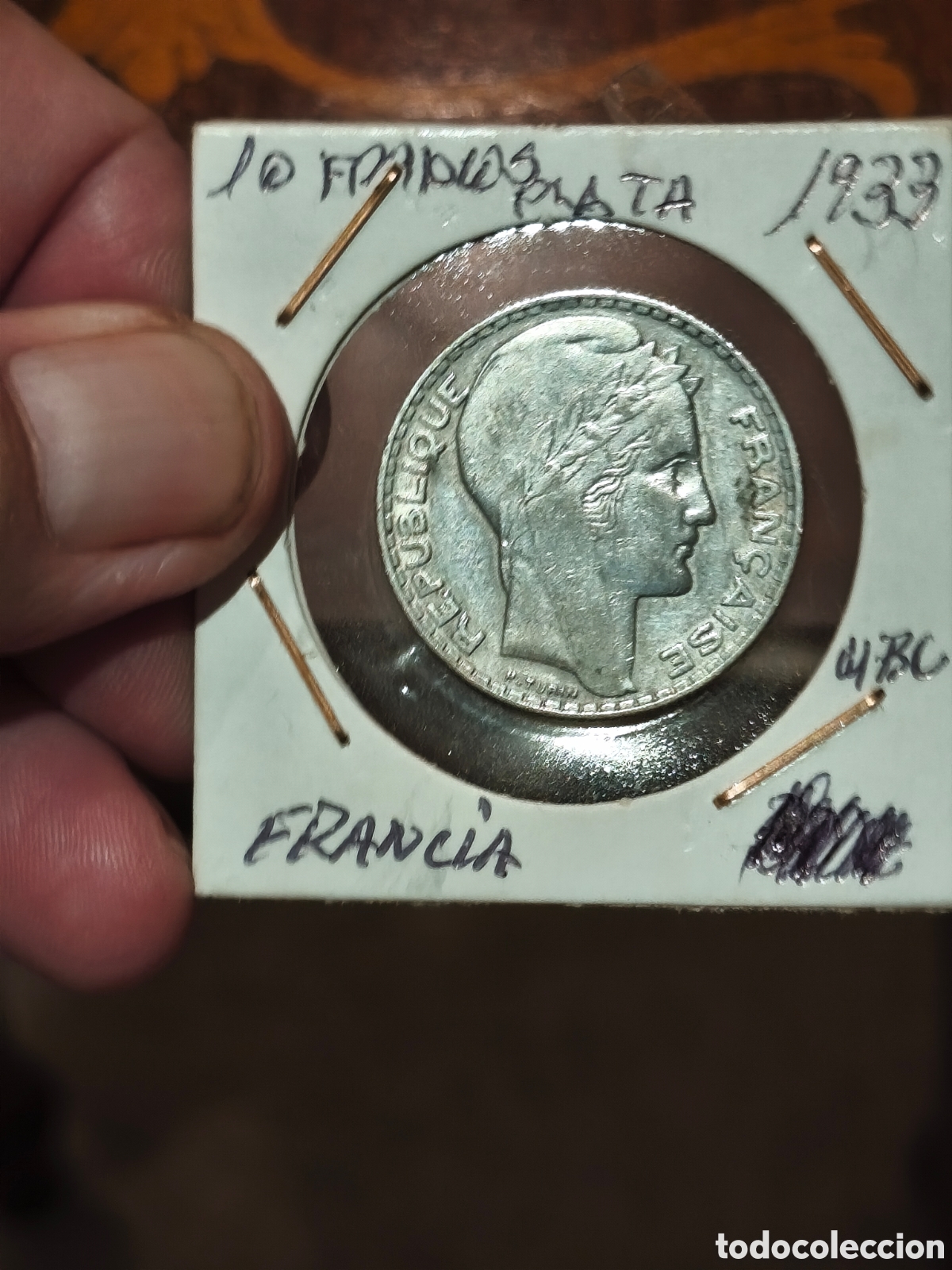 Monedas antiguas de Europa: Francia 10 francos plata ver im&aacute;genes ocasi&oacute;n