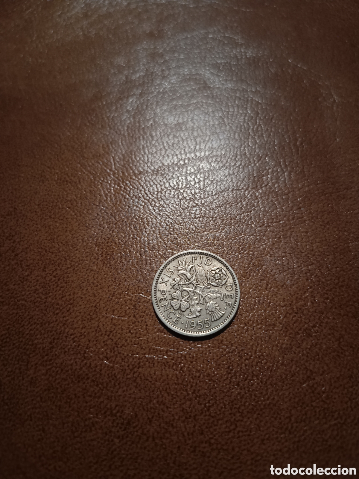 Monedas antiguas de Europa: SIX PENCE 1955 - INGLATERRA