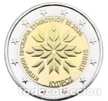 Monedas antiguas de Europa: CHIPRE 2026 2 EUROS PRESIDENCIA EE