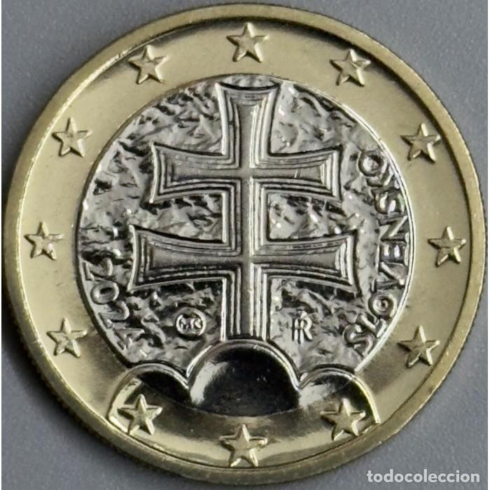 Monedas antiguas de Europa: 1 y 2 euros de Eslovaquia