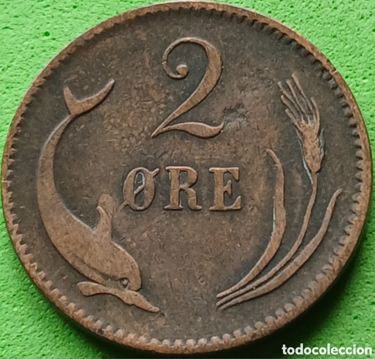 Monedas antiguas de Europa: Dinamarca 2 ore 1883 km#793 poco com&uacute;n!!
