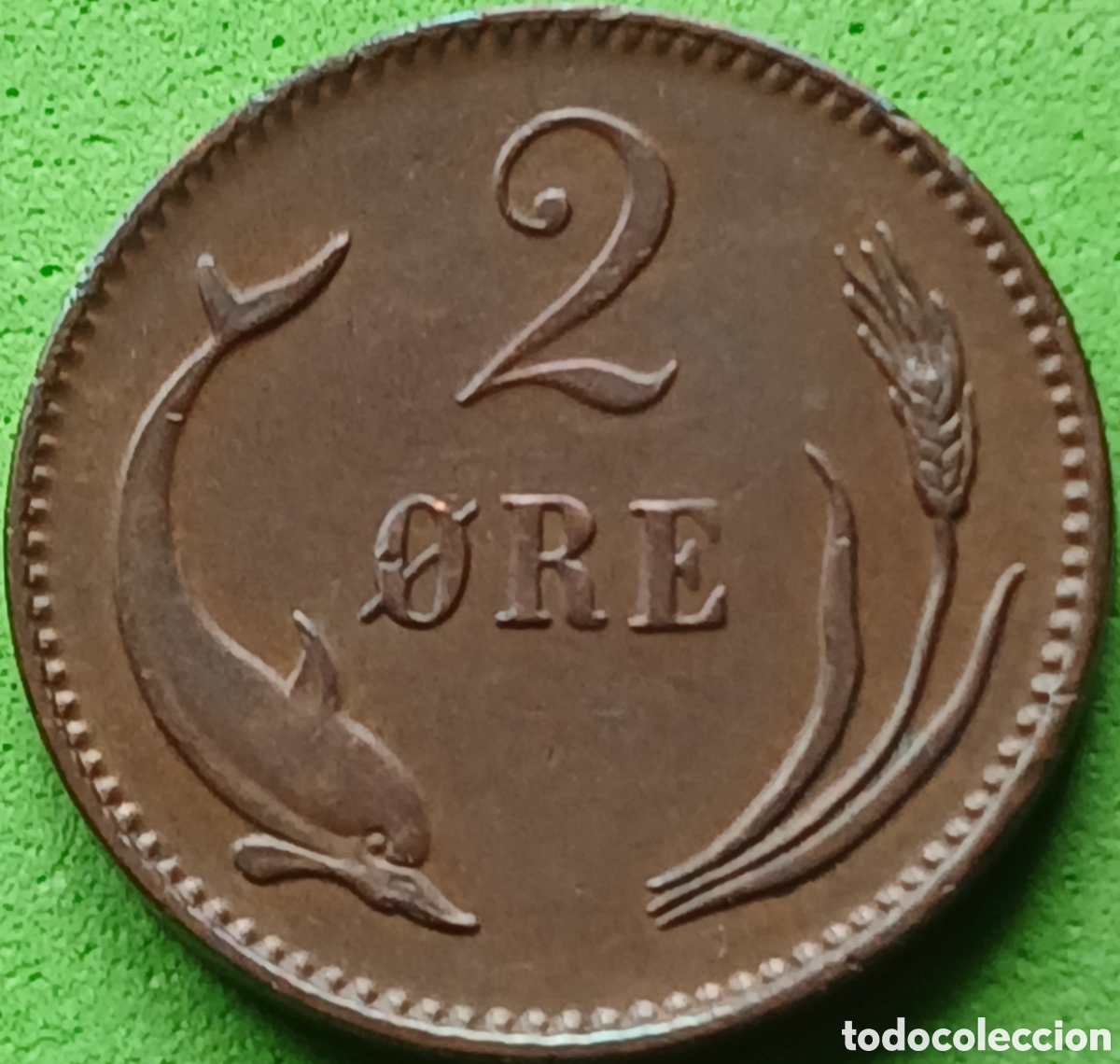 Monedas antiguas de Europa: Dinamarca 2 ore 1894 km#793 poco com&uacute;n !