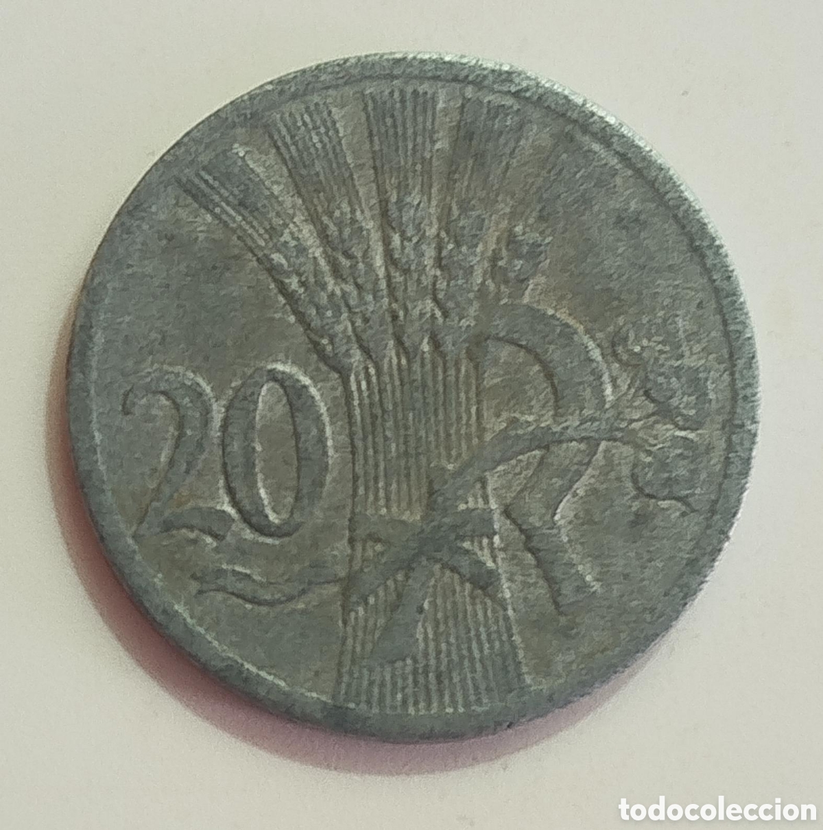 Monedas antiguas de Europa: Moneda 20 Haleru 1940 - Protectorado de Bohemia y Moravia