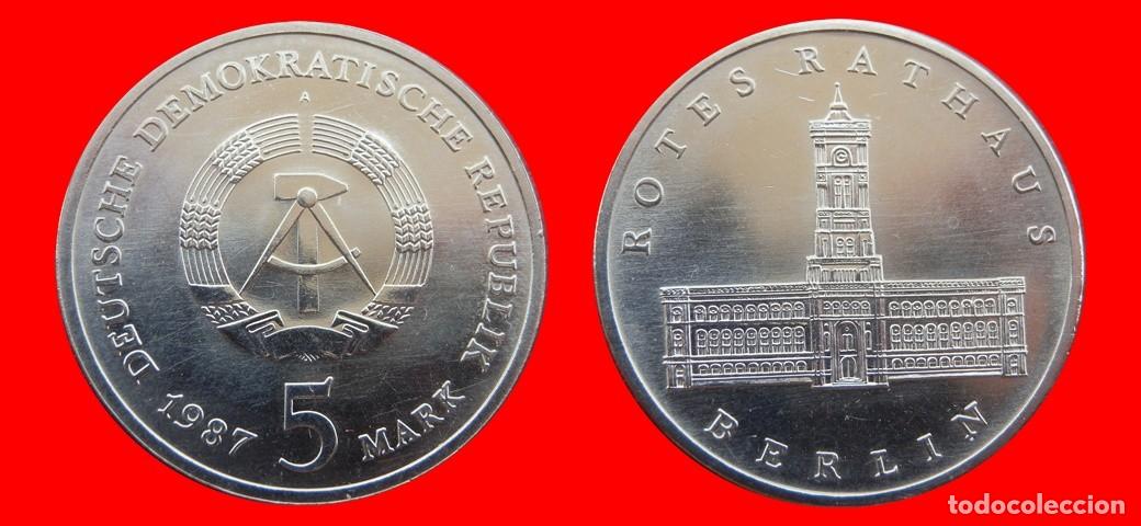 Monedas antiguas de Europa: 5 MARCOS 1987 ALEMANIA REPUBLICA DEMOCRATICA DDR-152673