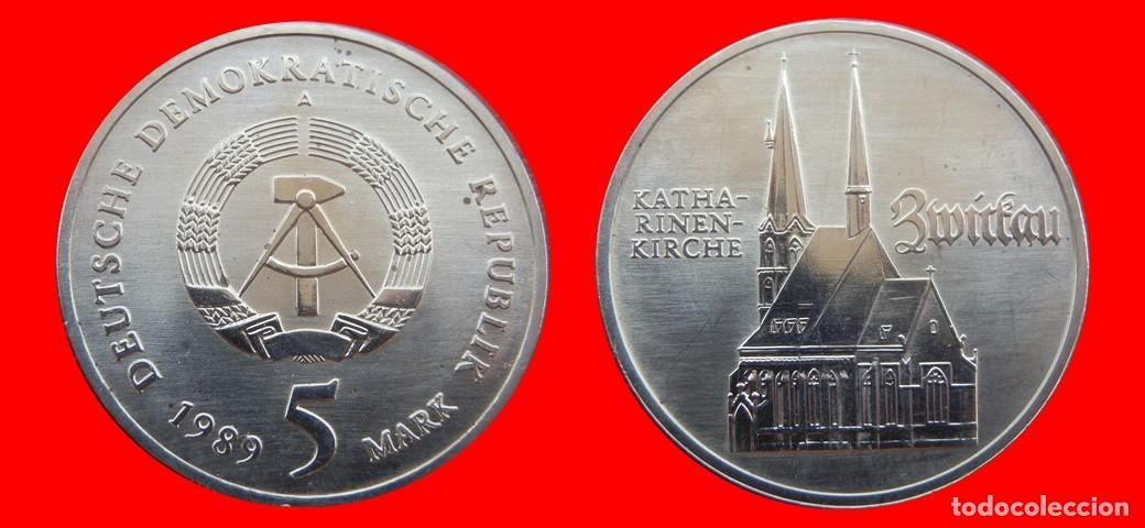 Monedas antiguas de Europa: 5 MARCOS 1989 ALEMANIA REPUBLICA DEMOCRATICA DDR-152675