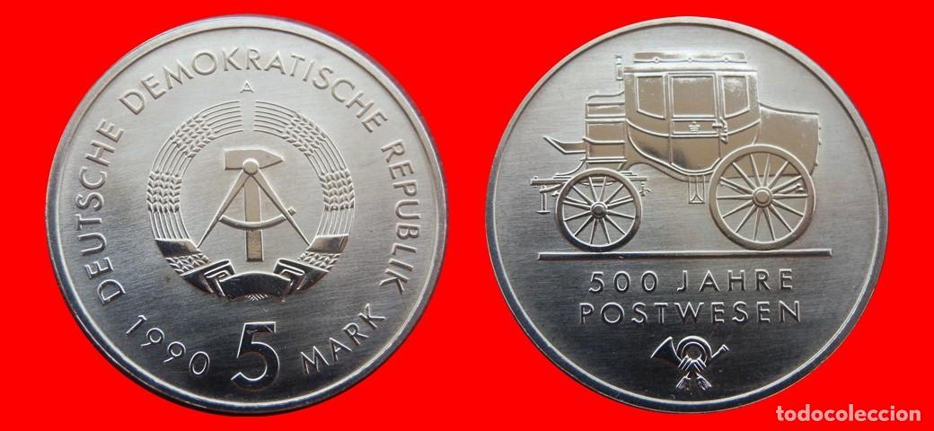 Monedas antiguas de Europa: 5 MARCOS 1990 ALEMANIA REPUBLICA DEMOCRATICA DDR-152676