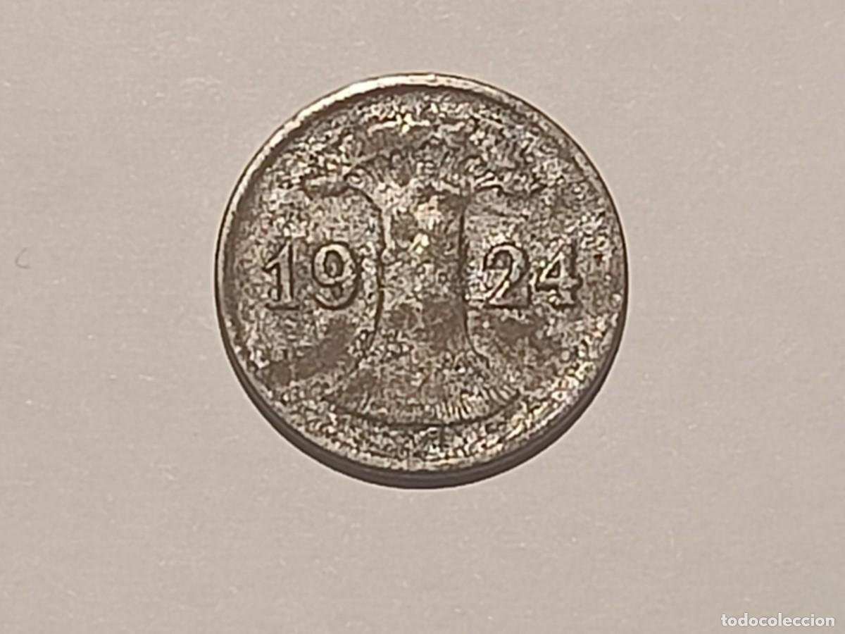 Monedas antiguas de Europa: Moneda de Alemania. 1 Reichpfenning. 1924