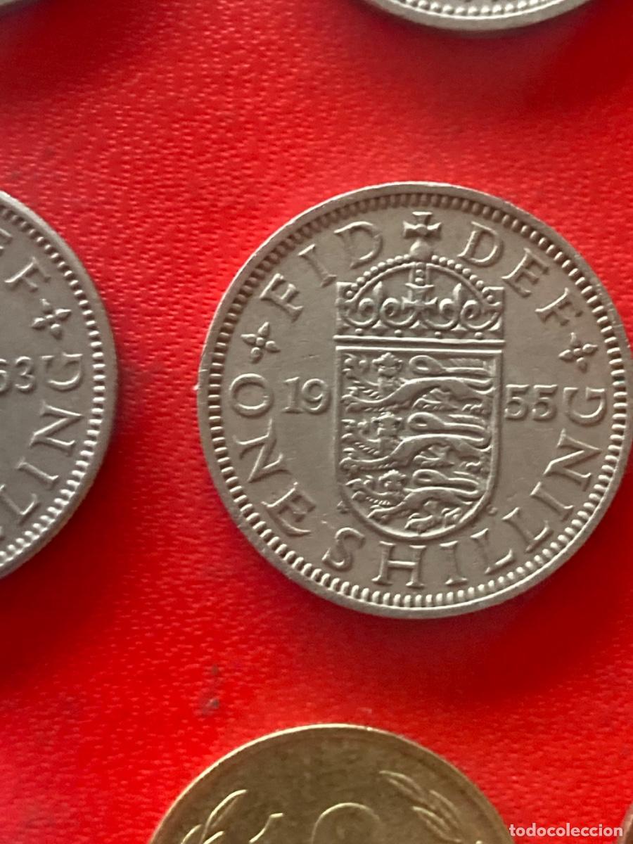 Monedas antiguas de Europa: M&uuml;nze M&uuml;nzen Umlaufm&uuml;nze Gro&szlig;britannien 1 Shilling 1955 englisches Wappen