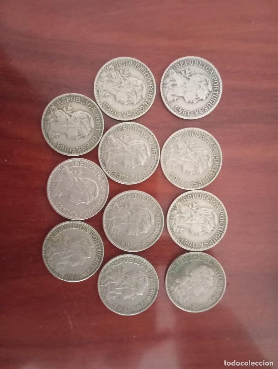 Monedas antiguas de Europa: Lote 11 monedas de 1 escudo