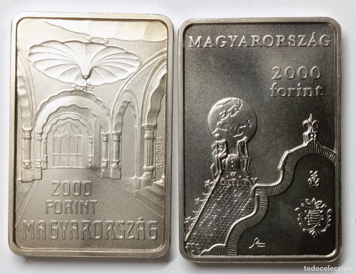 Monedas antiguas de Europa: HUNGR&Iacute;A (14). 3 MONEDAS DE 2000 FORINT, A&Ntilde;OS 2014, 2019 Y 2021