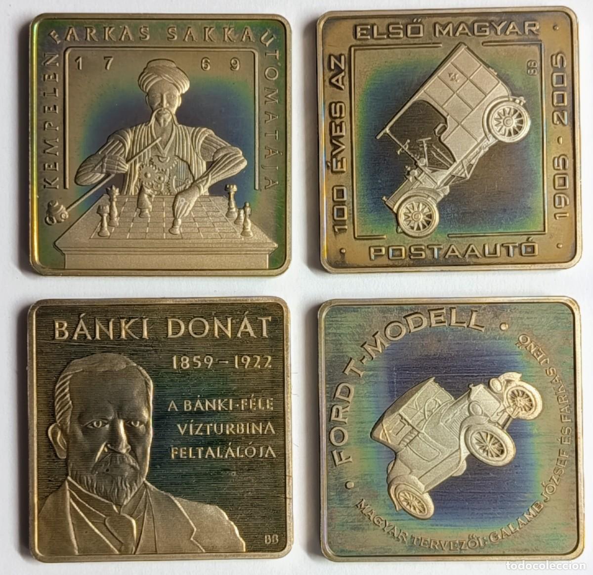 Monedas antiguas de Europa: HUNGR&Iacute;A (16). 4 MONEDAS DE 500 (2) Y 1000 (2) FORINT, A&Ntilde;OS 2002, 2005, 2006 Y 2009. CU-NI. PROOF