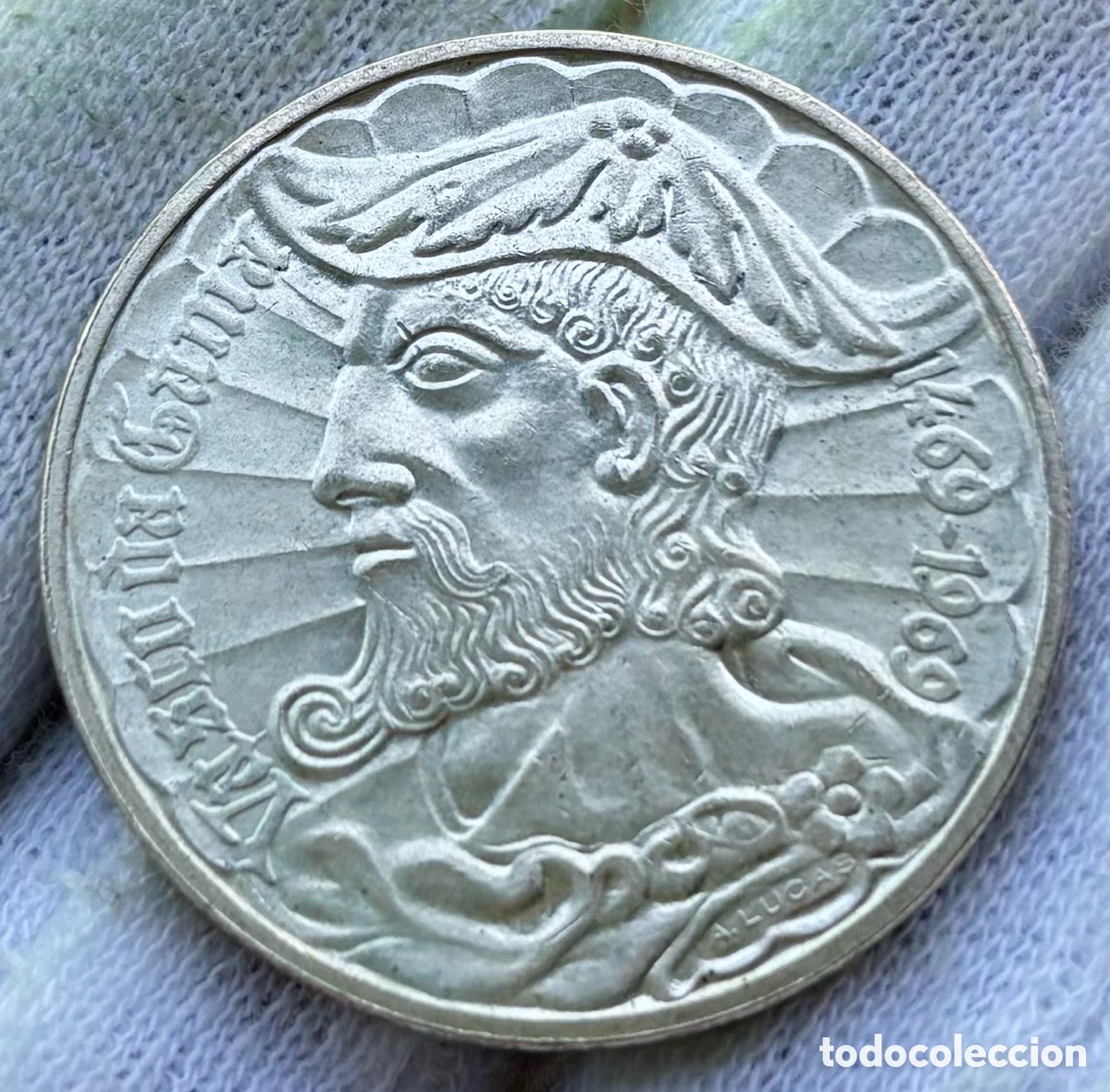 Monedas antiguas de Europa: Moneda PLATA PORTUGAL 50 Escudos 1969. Vasco de Gama