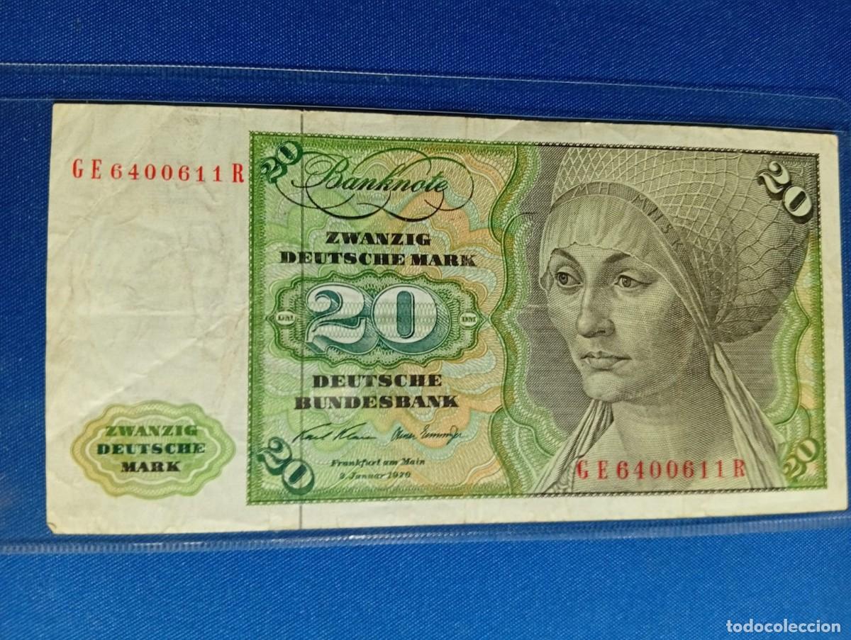 Monedas antiguas de Europa: Billete de Alemania 20 marcos