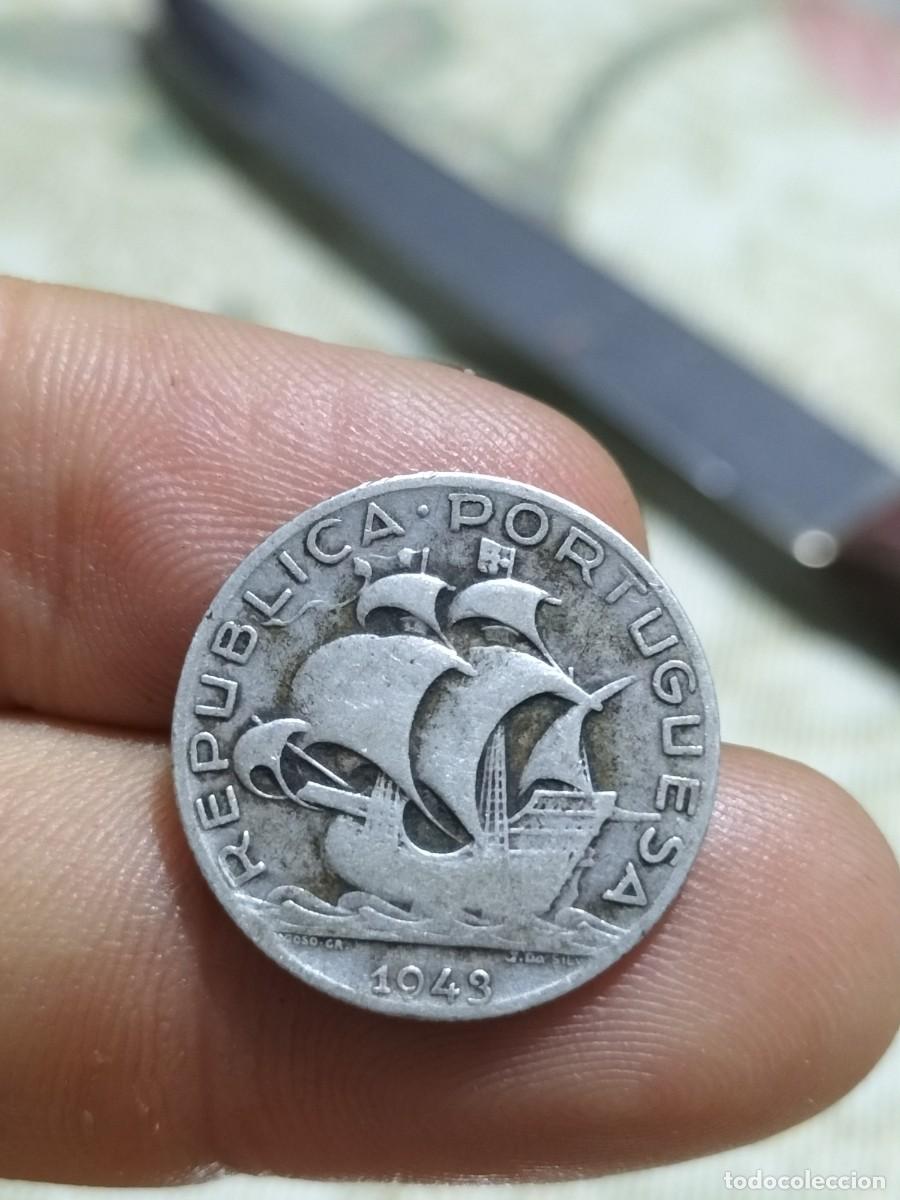 Monedas antiguas de Europa: 1943. 2.5 pesos Portugal. ( Plata)