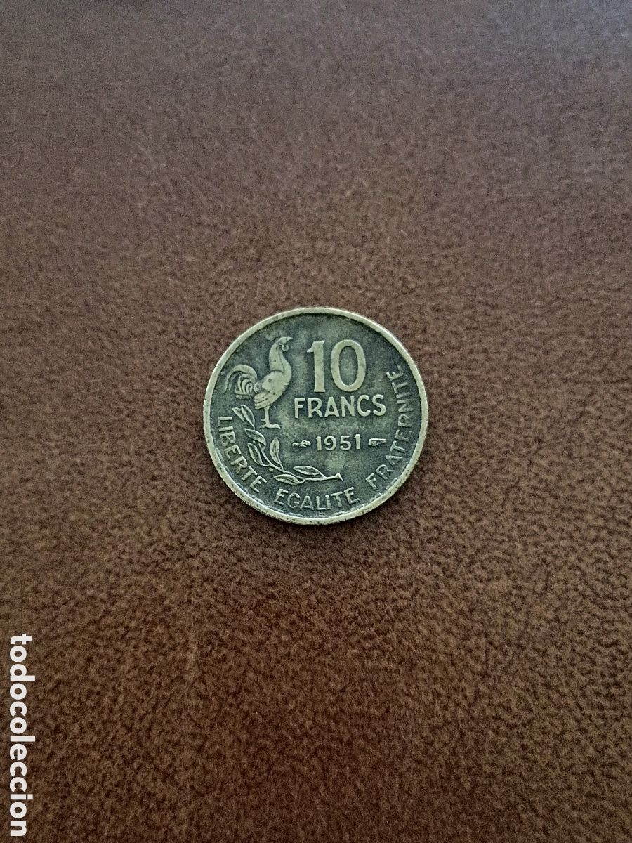 Monedas antiguas de Europa: 10 FRANCOS 1951 - FRANCIA