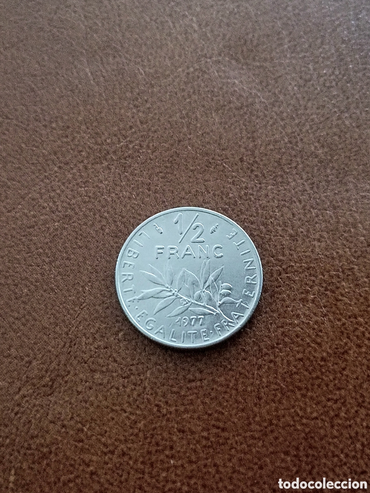 Monedas antiguas de Europa: 1/2 FRANCO 1977 - FRANCIA