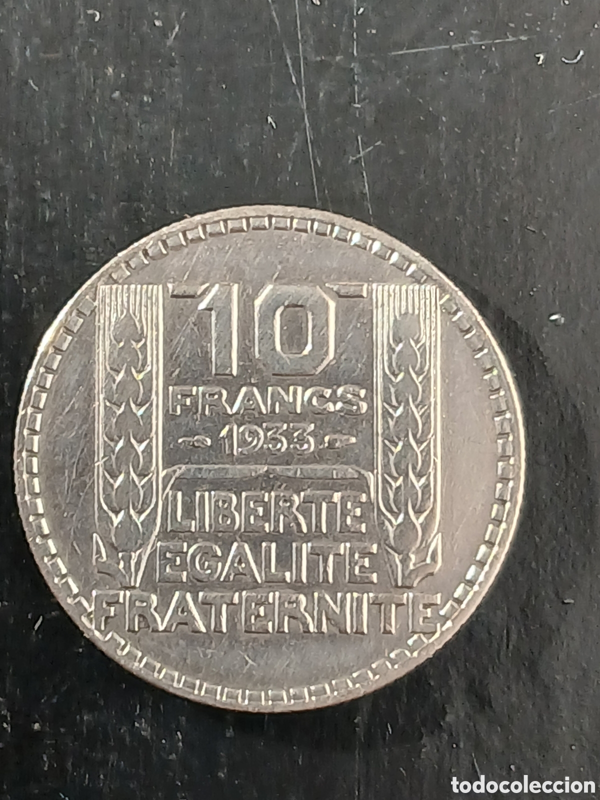 Monedas antiguas de Europa: 10 Francos PLATA 10.G.1933 FRANCIA