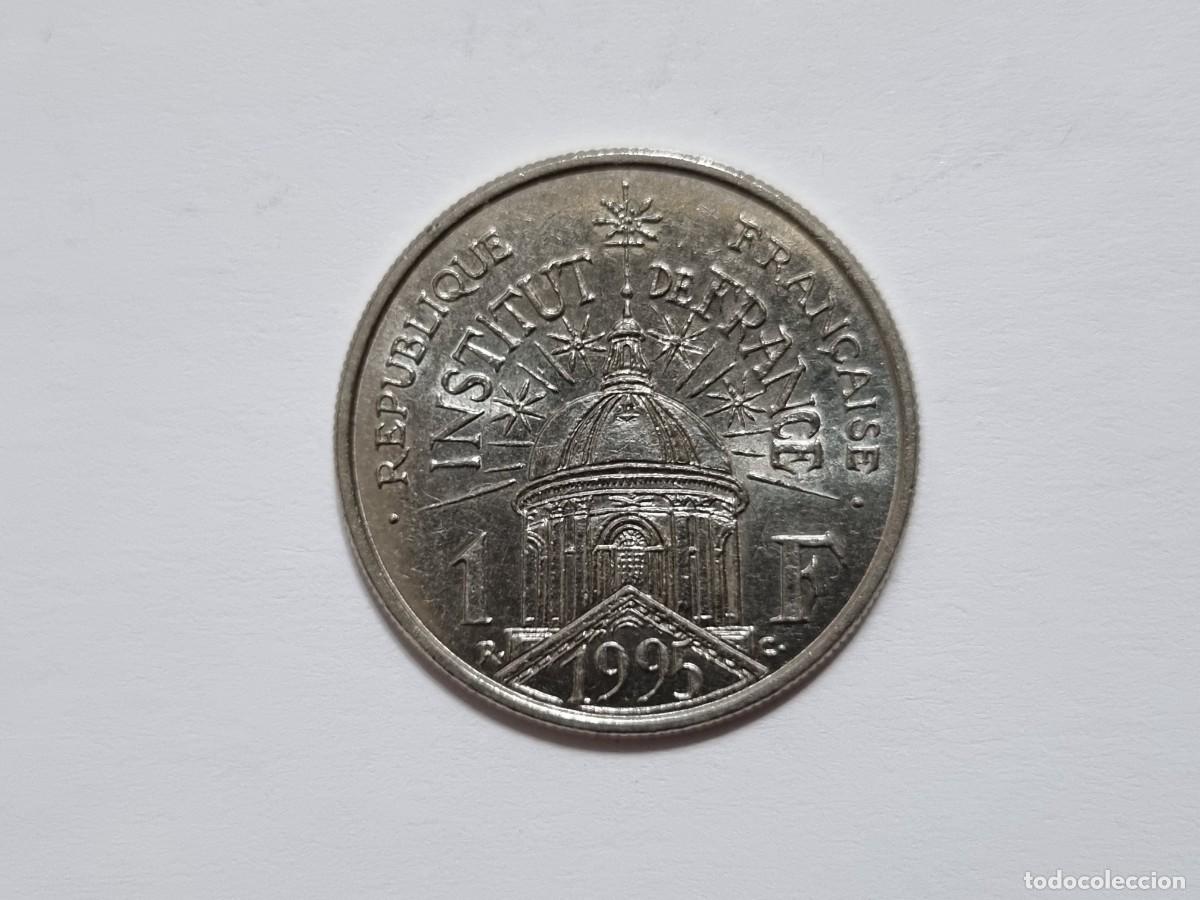 Monedas antiguas de Europa: Bicentenario Moneda Francesa Francia 1 Franco 1995 Instituto Artes Ciencias