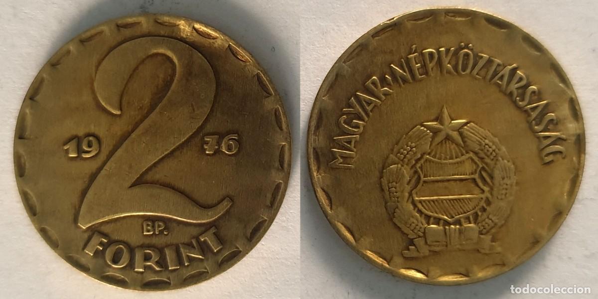 Monedas antiguas de Europa: Hungr&iacute;a 2 Forines 1976 - Rep&uacute;blica Popular - KM#591
