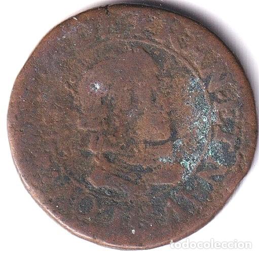 Monedas antiguas de Europa: MONEDA FRANCIA - LUIS XIV REY SOL - COBRE - BC