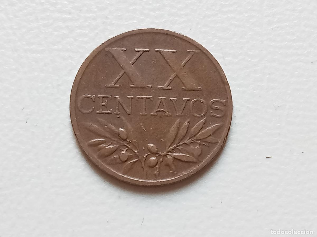 Monedas antiguas de Europa: PORTUGAL XX CENTAVOS 1958 KM584