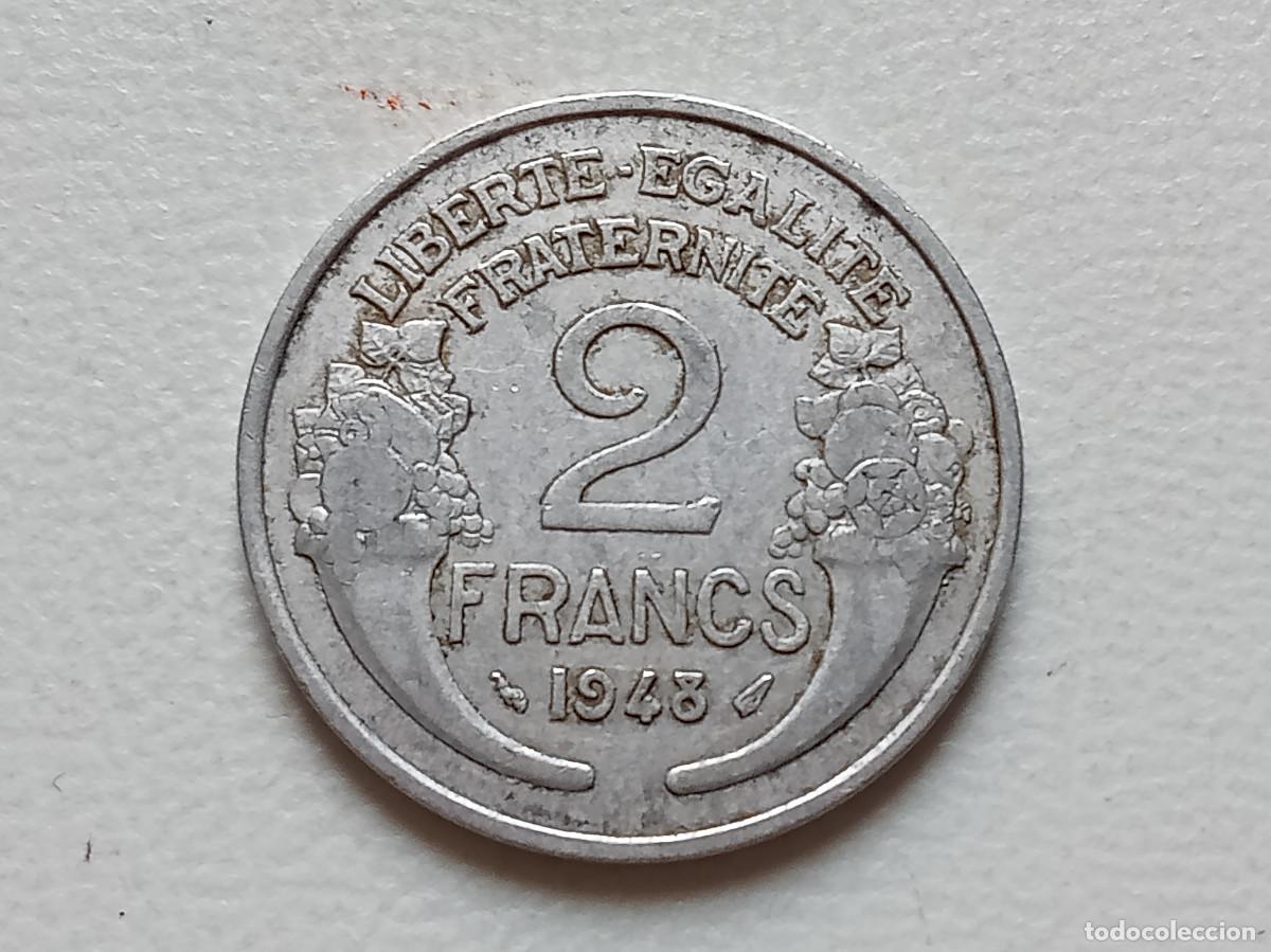 Monedas antiguas de Europa: FRANCIA 2 FRANCS 1948
