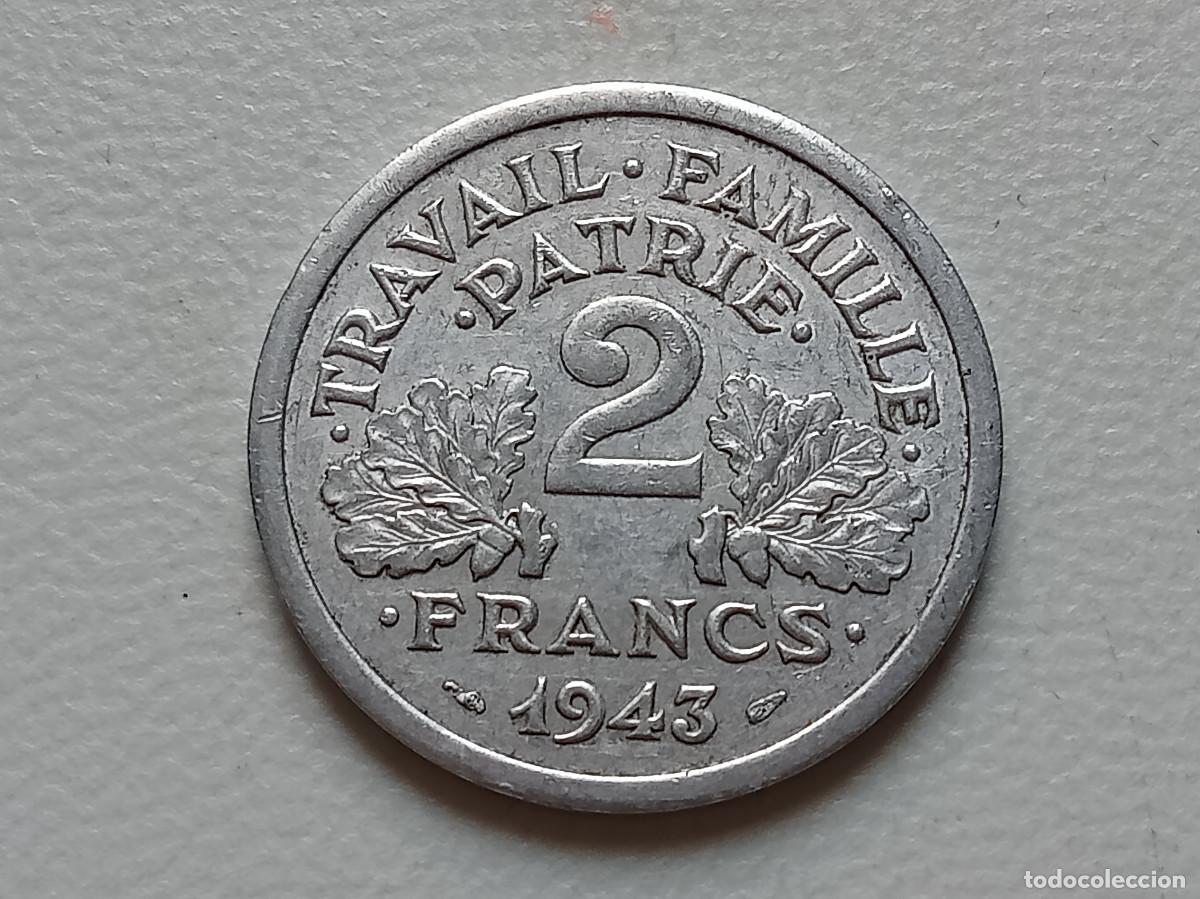 Monedas antiguas de Europa: ESTADO FRANC&Eacute;S 2 FRANCS 1943