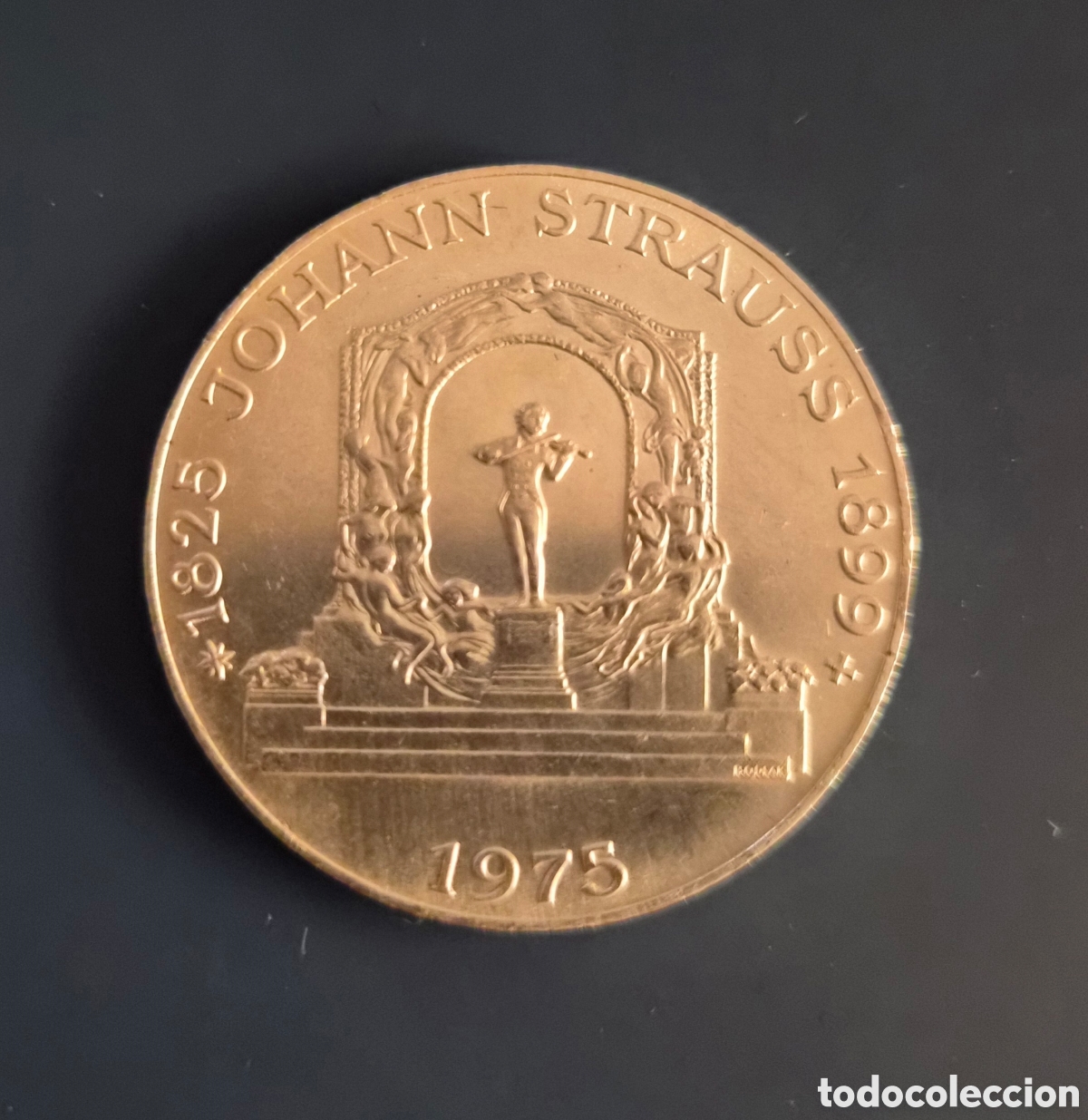 Monedas antiguas de Europa: Moneda de plata 100 chelines Austria 150&deg; Aniversario nacimiento Johann Strauss II