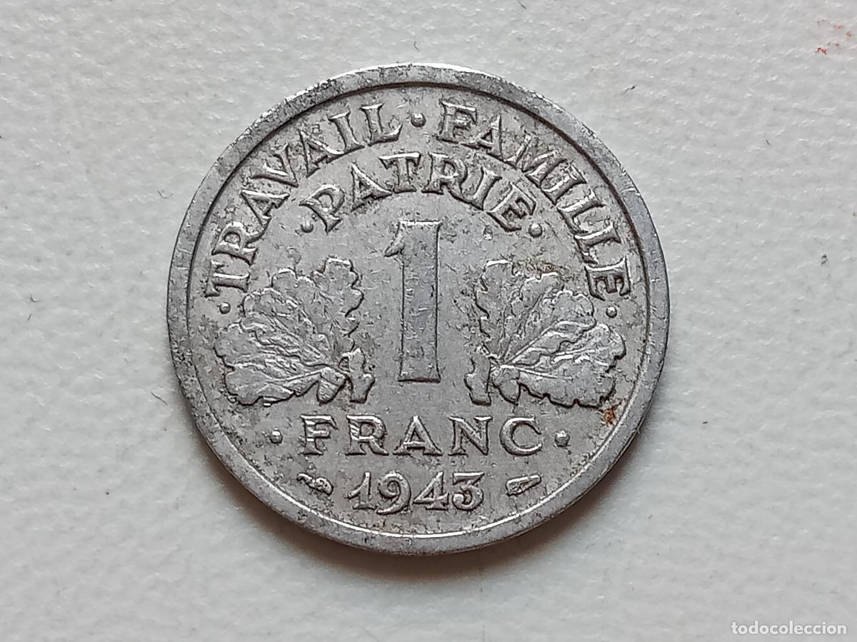 Monedas antiguas de Europa: ESTADO FRANC&Eacute;S 1 FRANC 1943