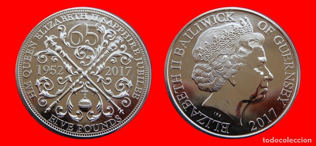 Monedas antiguas de Europa: 5 LIBRAS POUNDS 2017 SIN CIRCULAR GUERNESEY-9246SC
