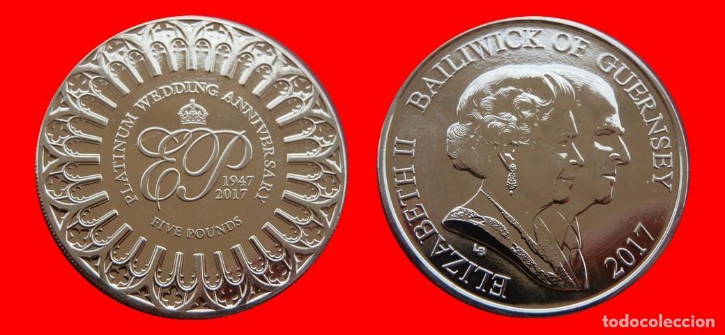Monedas antiguas de Europa: 5 LIBRAS POUNDS 2017 SIN CIRCULAR GUERNESEY-9247SC