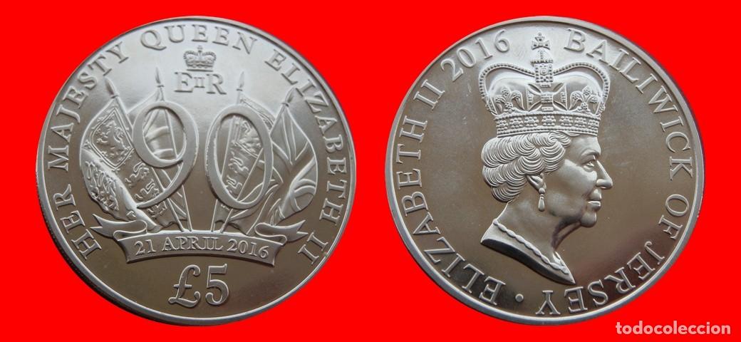 Monedas antiguas de Europa: 5 LIBRAS POUNDS 2016 SIN CIRCULAR JERSEY-9248SC