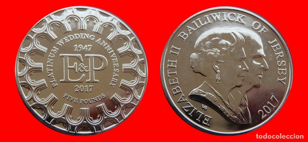 Monedas antiguas de Europa: 5 LIBRAS POUNDS 2017 SIN CIRCULAR JERSEY-9249SC