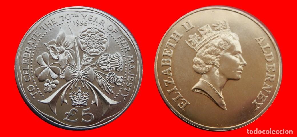 Monedas antiguas de Europa: 5 LIBRAS POUNDS 1996 SIN CIRCULAR ALDERNEY-9250SC