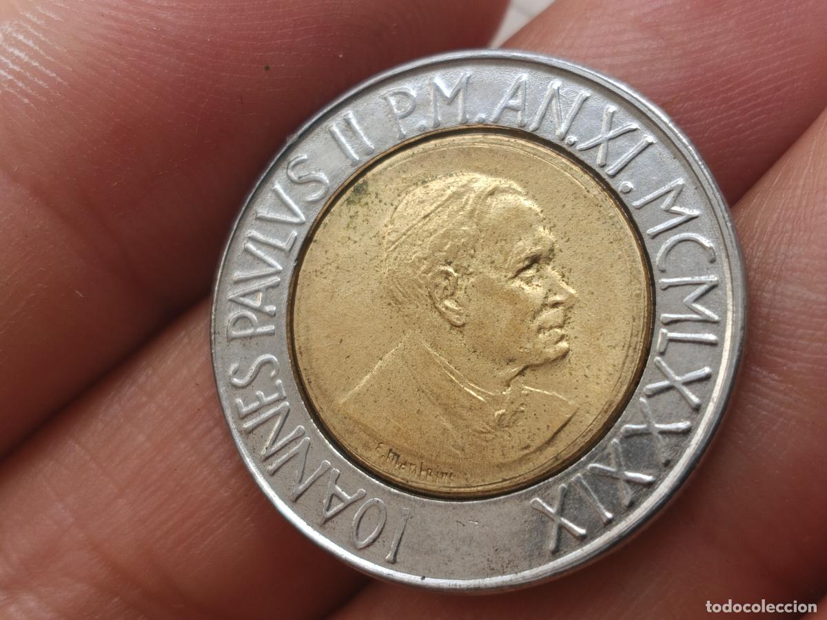 Monedas antiguas de Europa: 500 Lire Liras de 1989 VATICANO