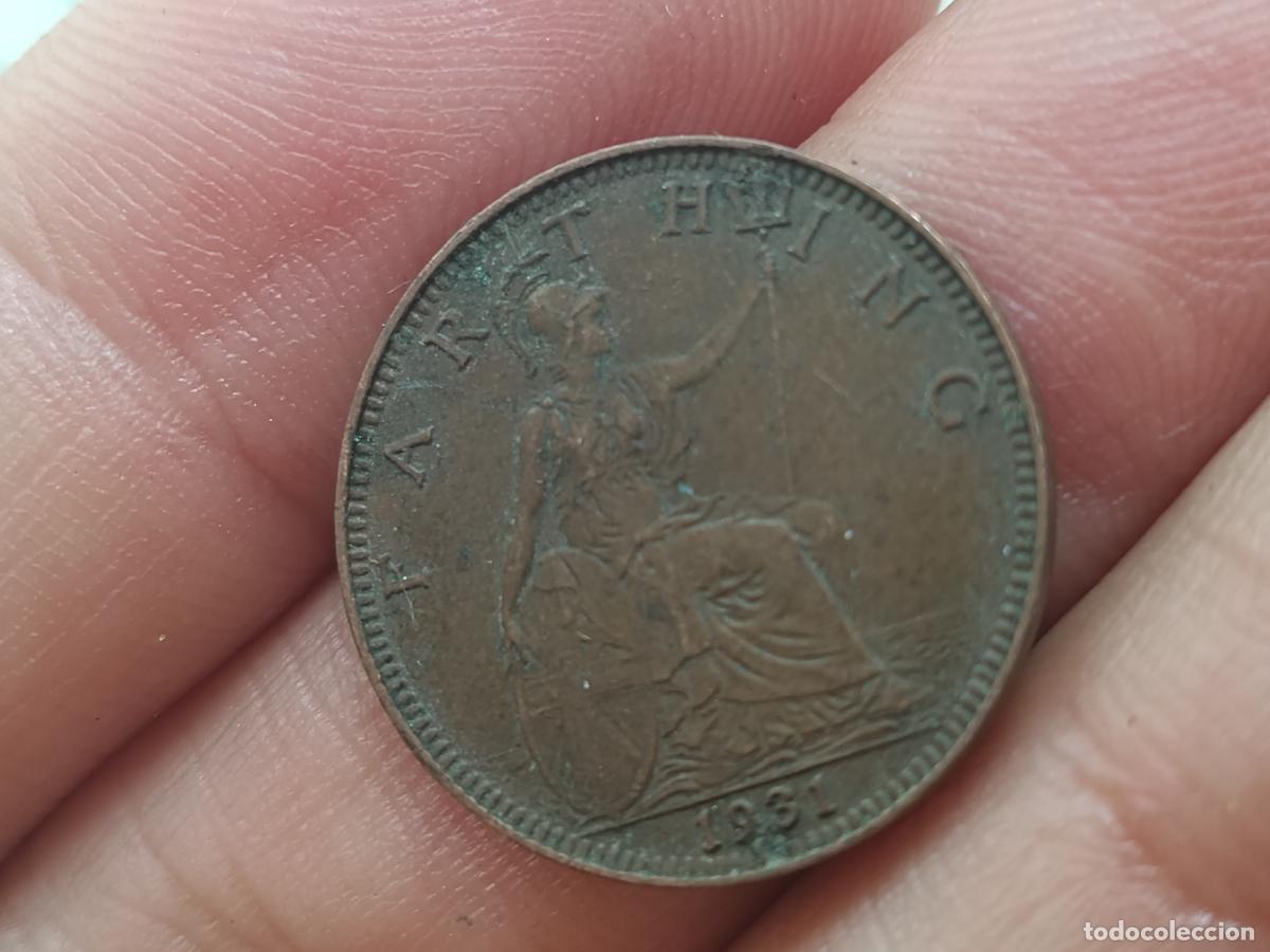 Monedas antiguas de Europa: REINO UNIDO (1910-1936) - 1 FARTHING 1931 - REY JORGE V