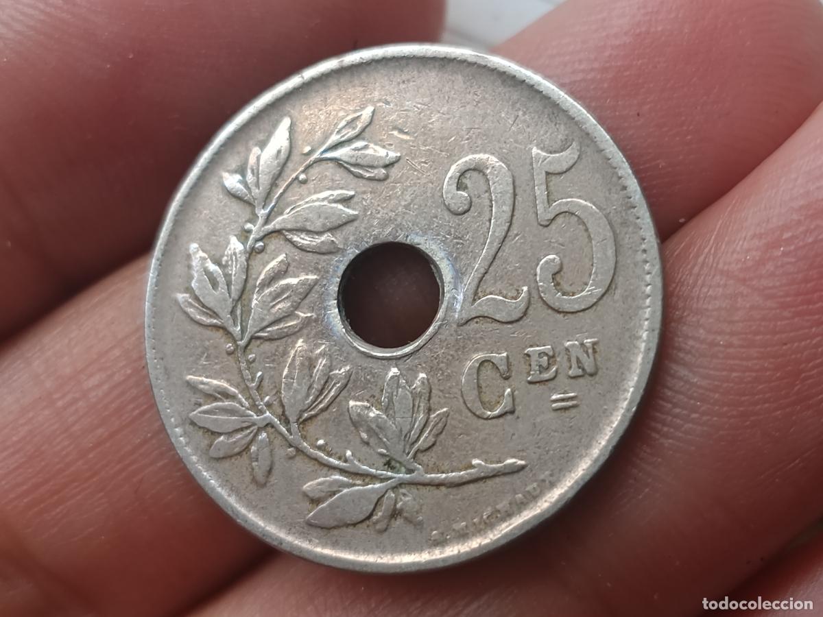 Monedas antiguas de Europa: B&Eacute;LGICA 25 CENTIMES 1922 BELGIE